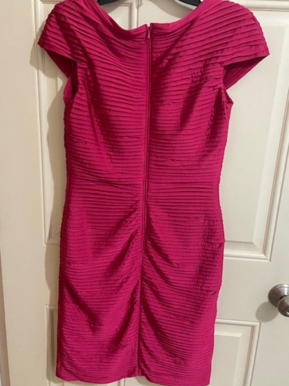Tadashi Shoji | Pink Fuschia Bandage Bodycon Dress Size S - Picture 2 of 13